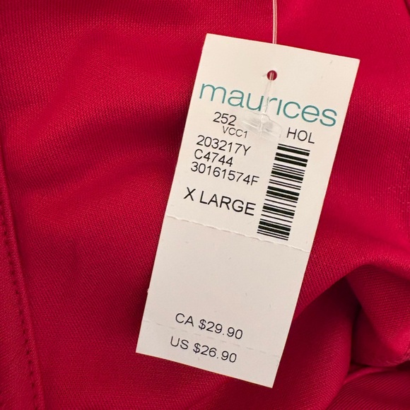 Red Sparkly Sleeveless Top NWT Size XL - Picture 8 of 9